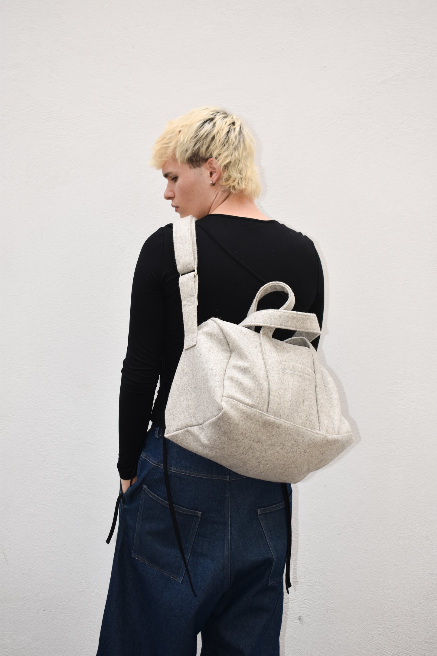 Beige Wool Bag