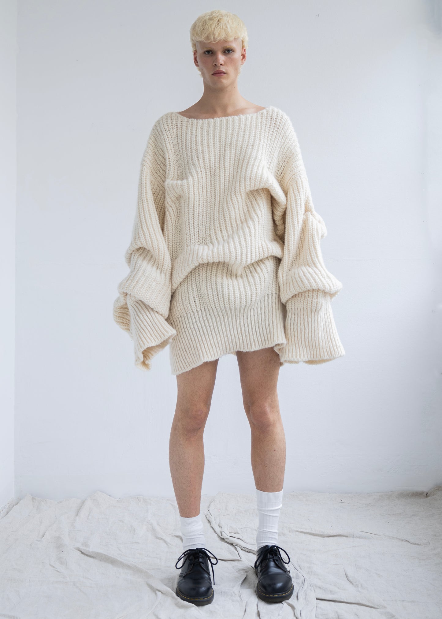 Hyphae White Sweater