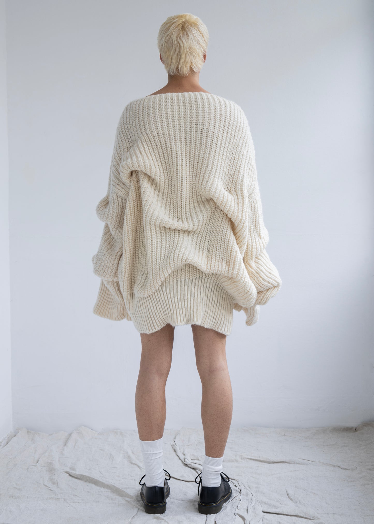 Hyphae White Sweater
