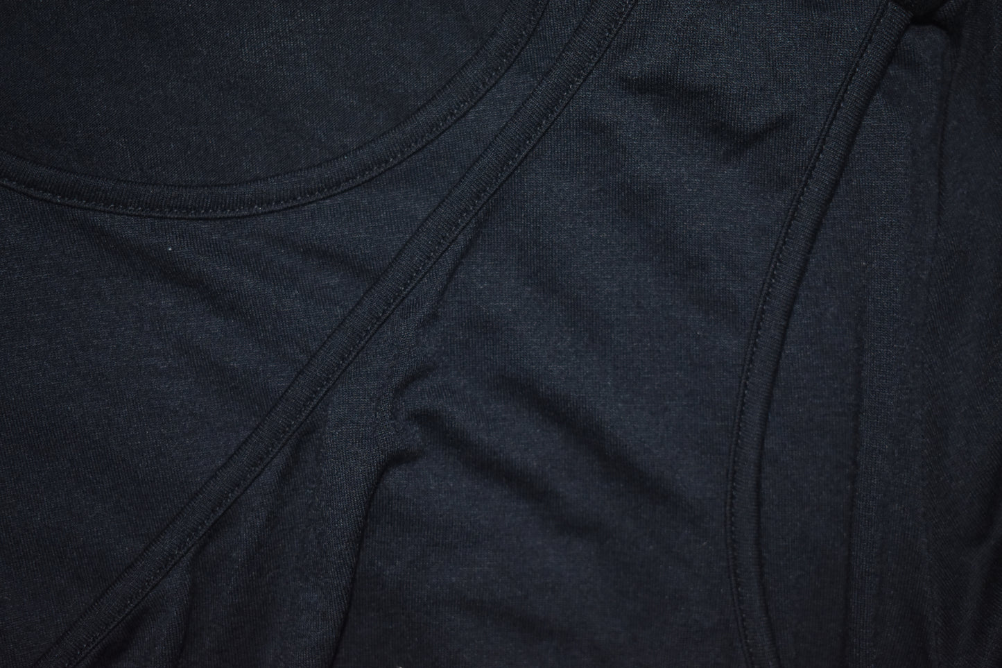 Overlayed Long Sleeve Top - Black