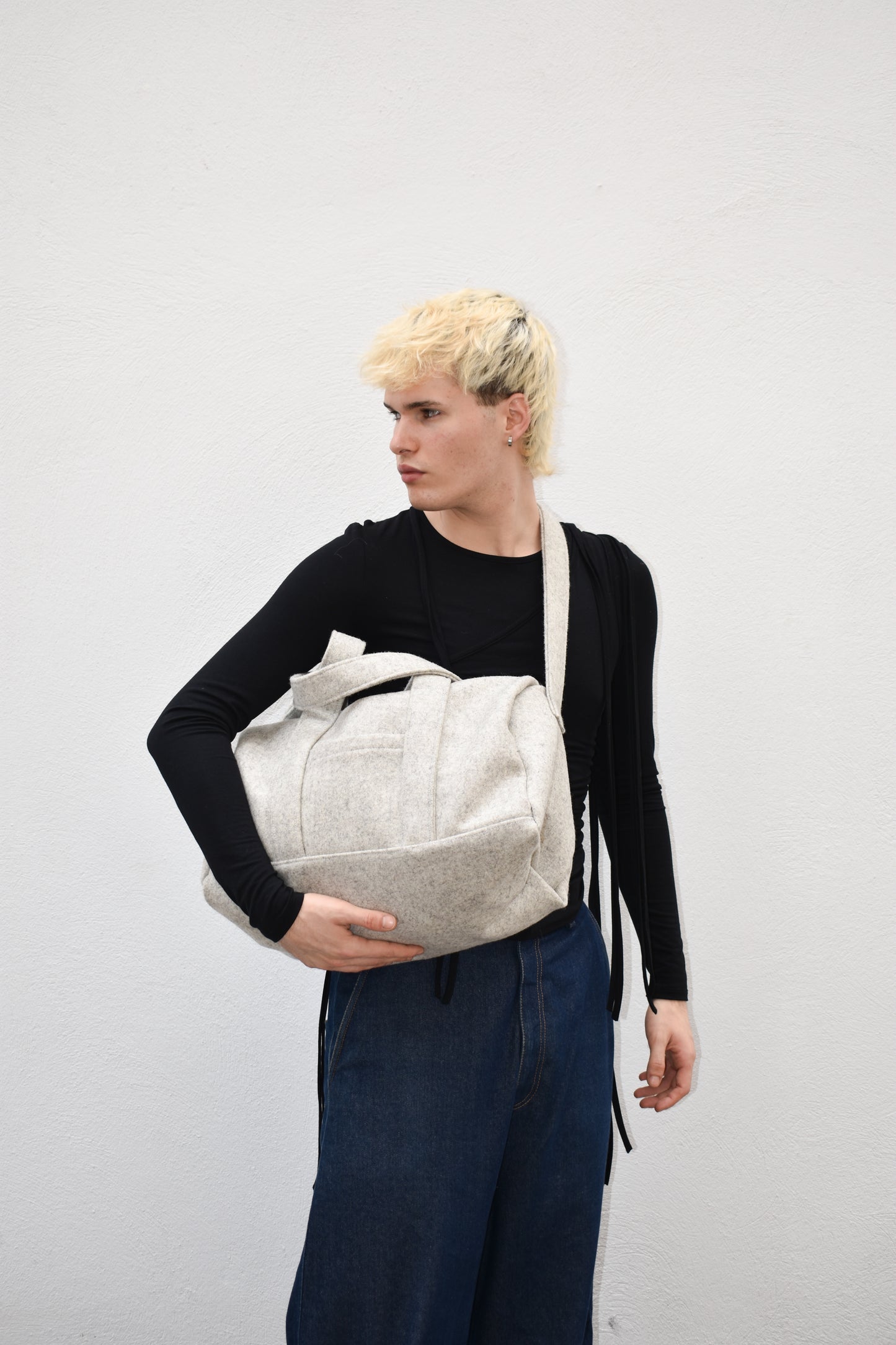 Beige Wool Bag