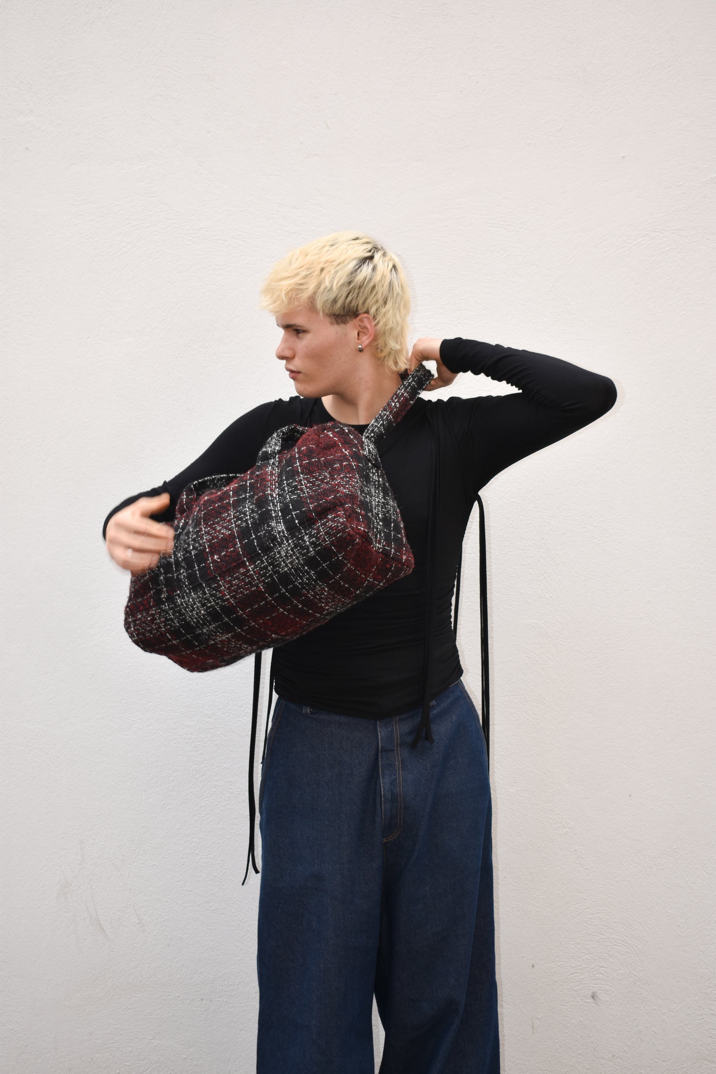 Reverse Mohair Bag