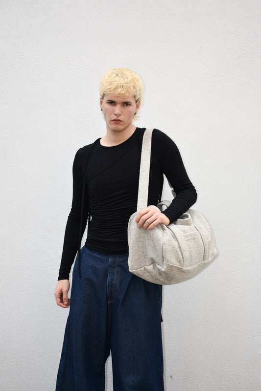 Beige Wool Bag