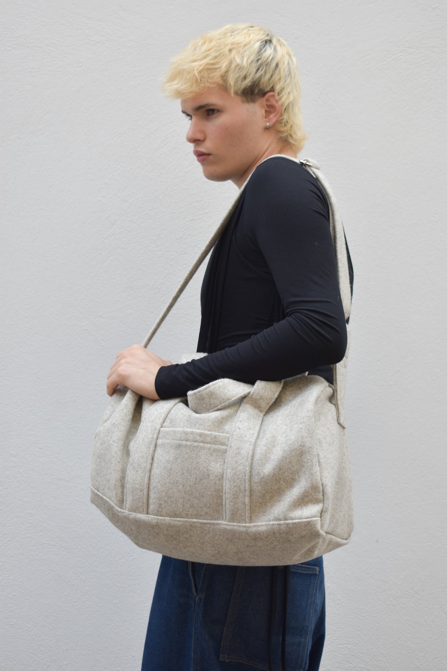 Beige Wool Bag