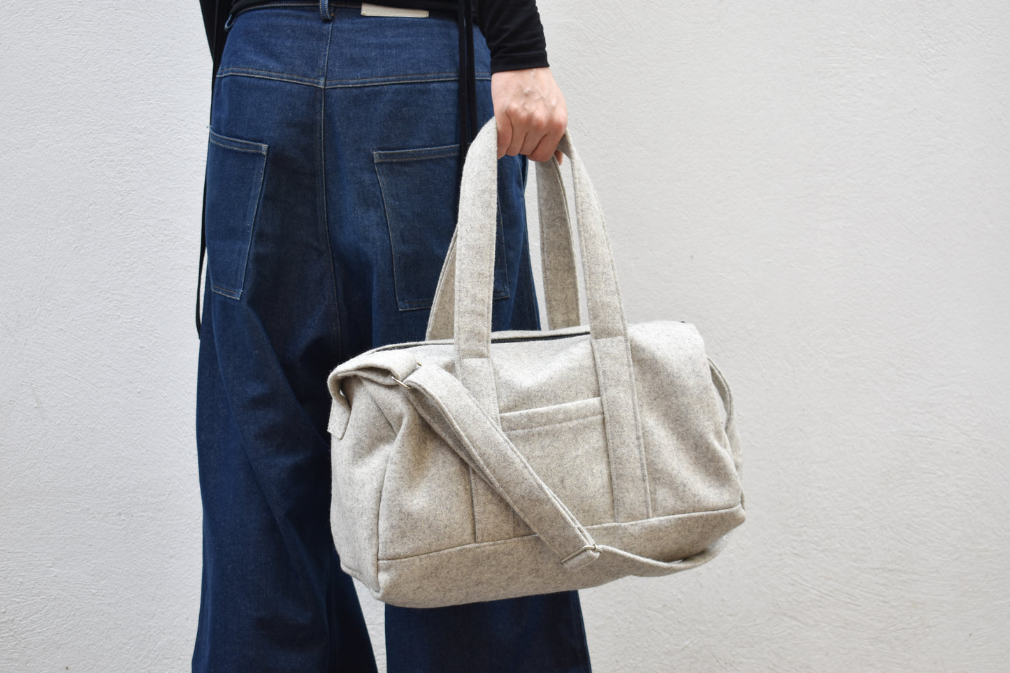 Beige Wool Bag