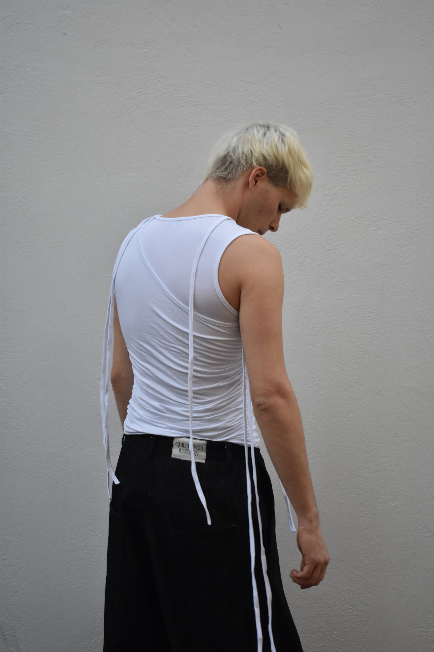 Overlayed Tank Top - White