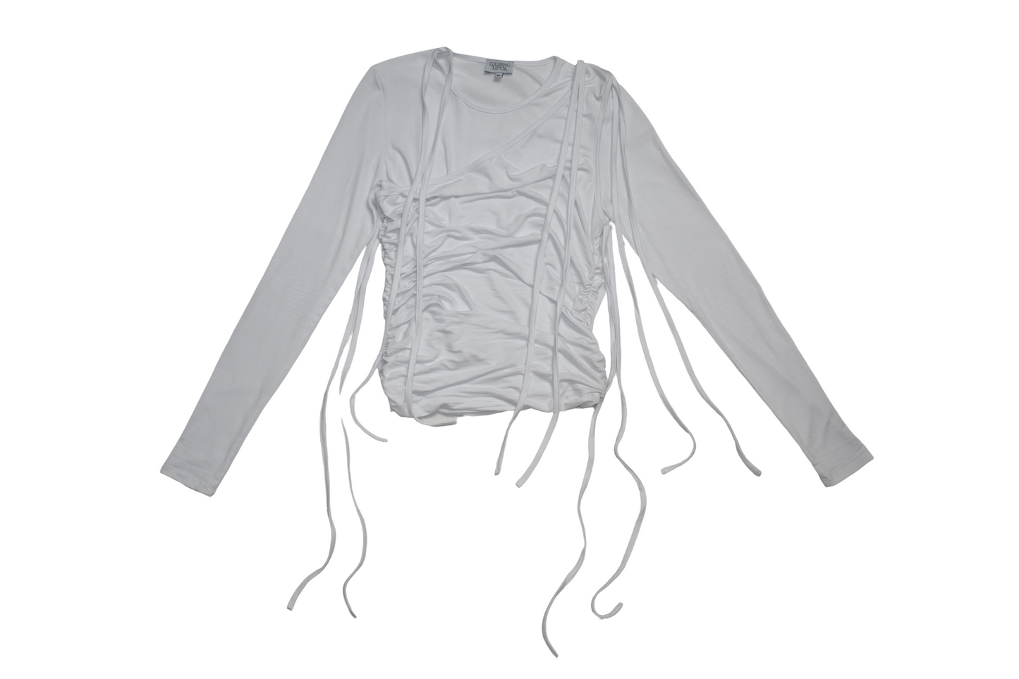 Overlayed Long Sleeve Top - White